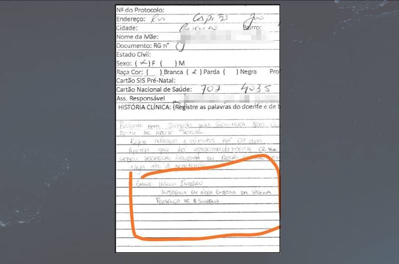 Exame médico aponta que criança de 8 anos não sofreu abuso sexual, em Conceição