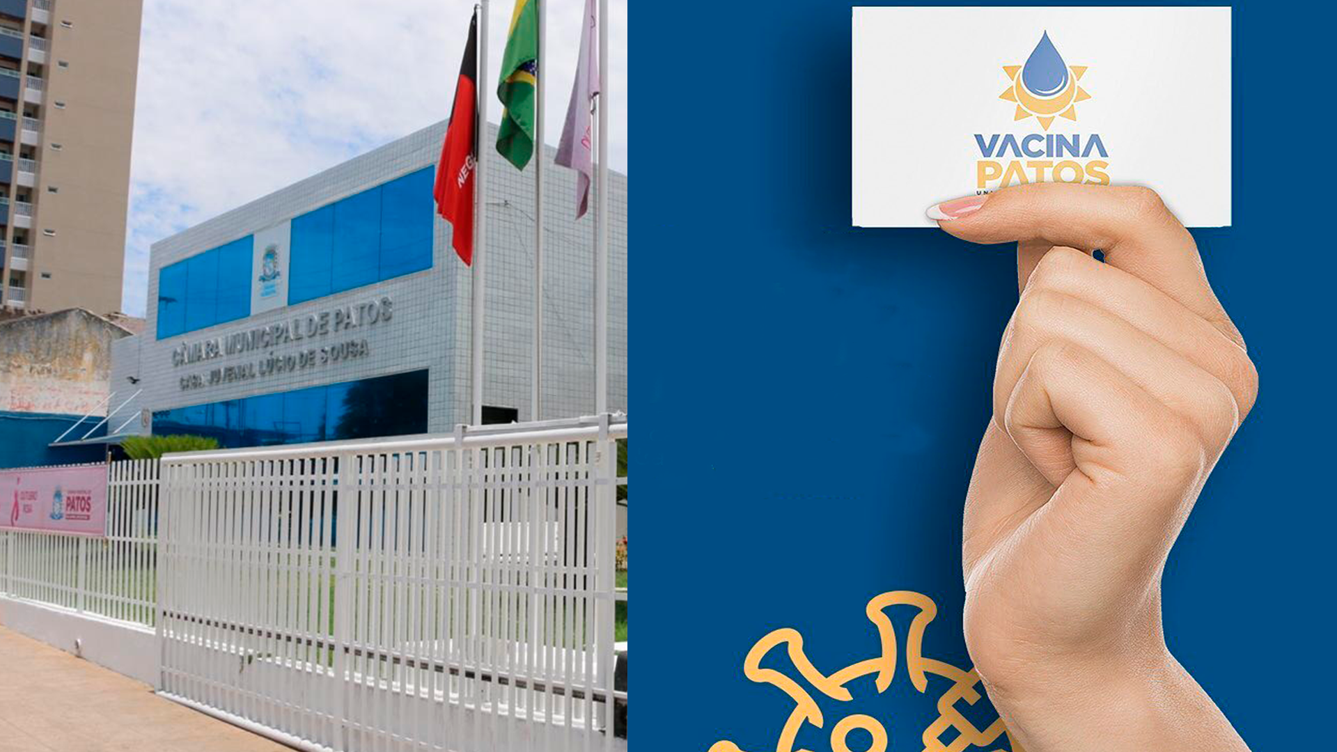 ‘Passaporte da Vacina’ é votado pela Câmara de Patos e poderá ser aprovado em segunda votação nesta quinta (21)