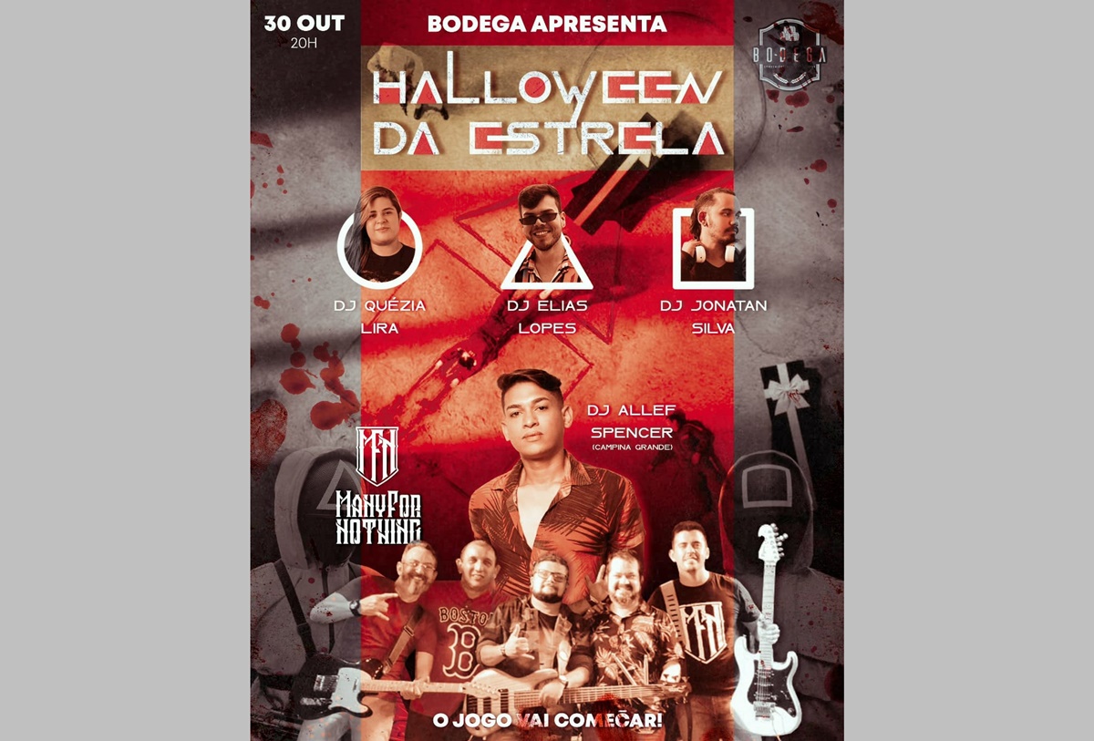Festa de Halloween na Bodega promete agitar o fim de semana em Patos