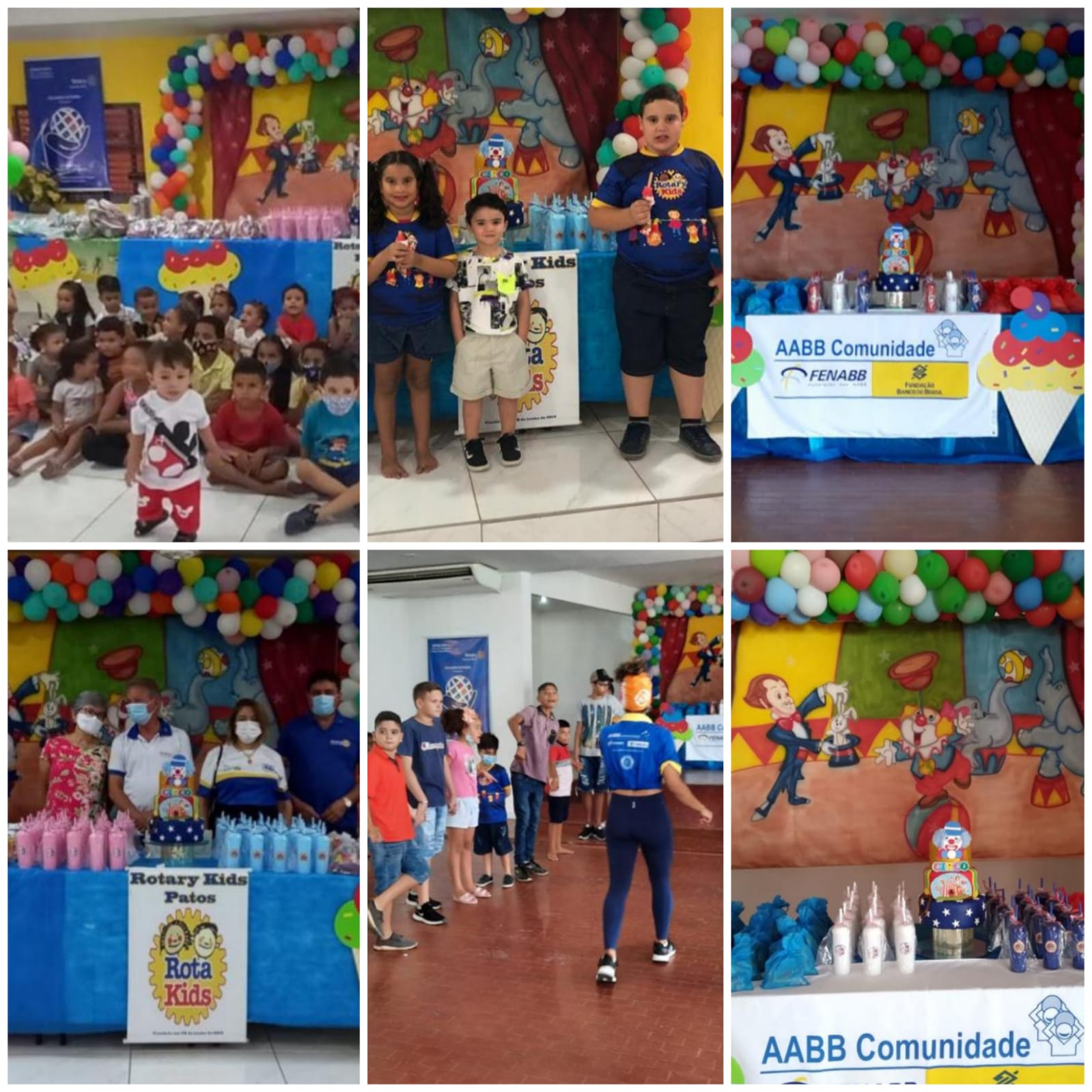 Rotary Kids, Damas da Casa da Amizade e o Rotary Club de Patos, realizam Festa das Crianças com famílias atendidas pela Pastoral da Criança e do Projeto AABB Comunidade, em Patos