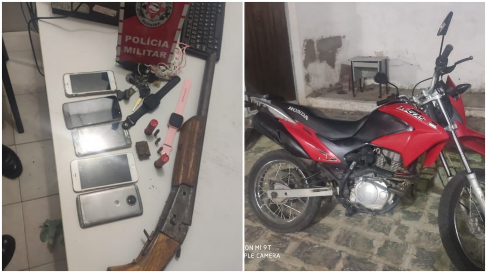 Em Sousa, mulher é presa acusada de assalto, e vários itens roubados foram apreendidos