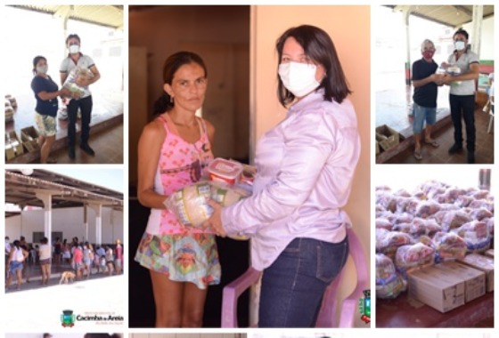 Prefeitura de Cacimba de Areia realiza entrega de cestas básicas às famílias carentes