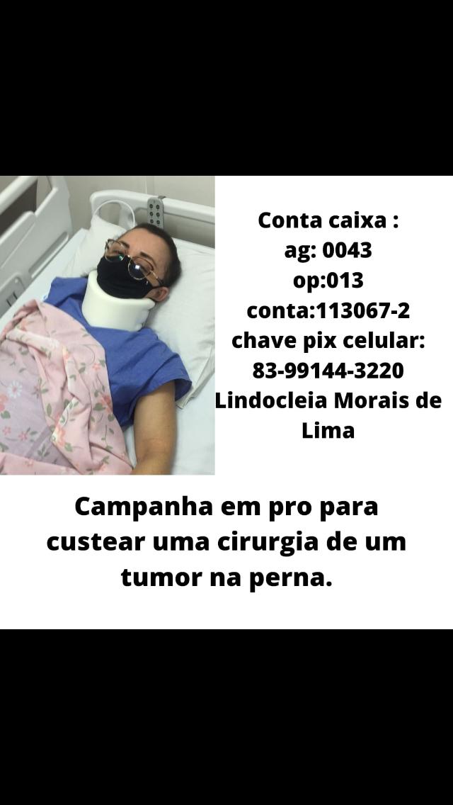 Família busca ajuda para custear cirurgia de mulher em Patos. Caso é urgente. Veja como ajudar