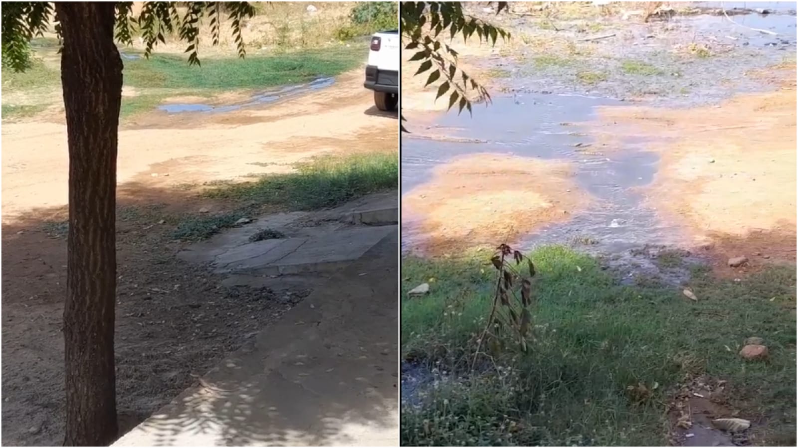 Moradora denuncia galeria estourada em Patos, e cobra conserto por parte da prefeitura