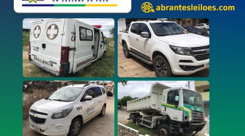 Prefeitura de Catingueira realizará leilão de veículos e outros bens dia 16 de novembro