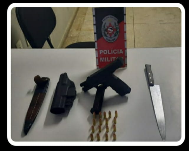 Polícia Militar apreende arma de fogo na zona rural de Teixeira