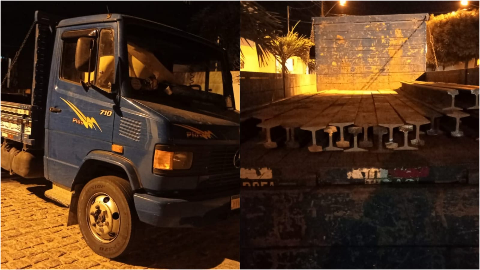 Polícia Militar conduz três homens por furto de trilhos de linha férrea em Salgadinho-PB