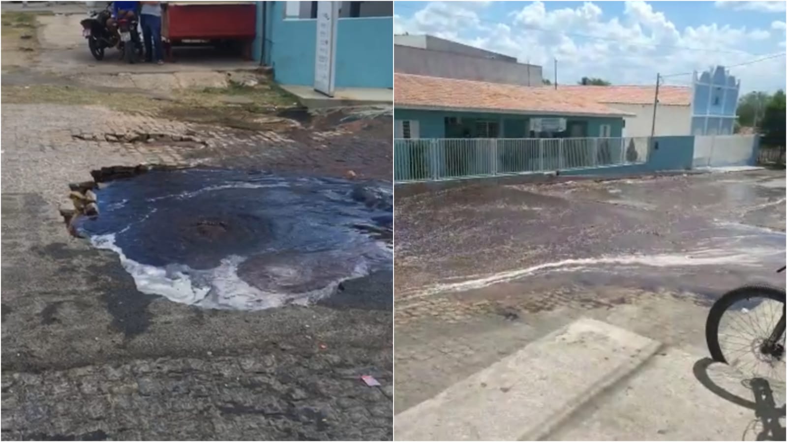 Cagepa se pronuncia a respeito de cano estourado na tarde deste sábado (13), em Patos. Veja