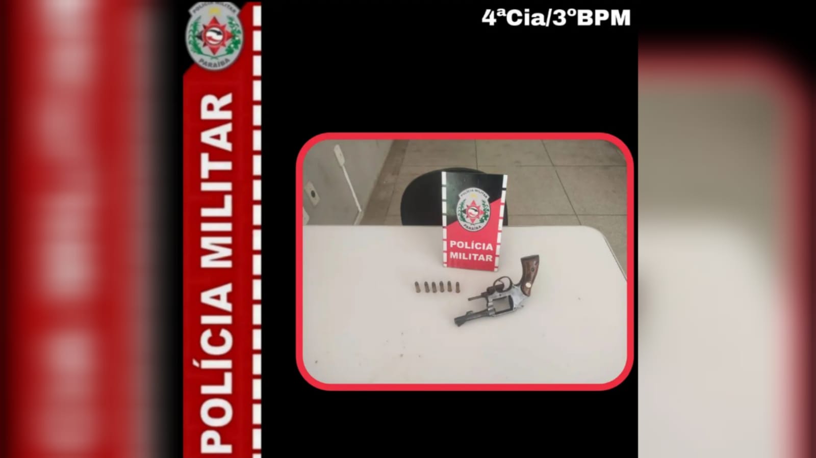 Polícia Militar apreende arma de fogo na cidade de Maturéia-PB