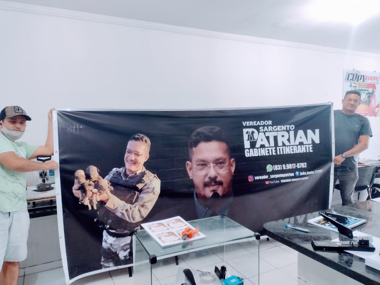 Vereador Sargento Patrian inova com gabinete itinerante e visitará bairros de Patos e Santa Gertrudes para ouvir as demandas da população