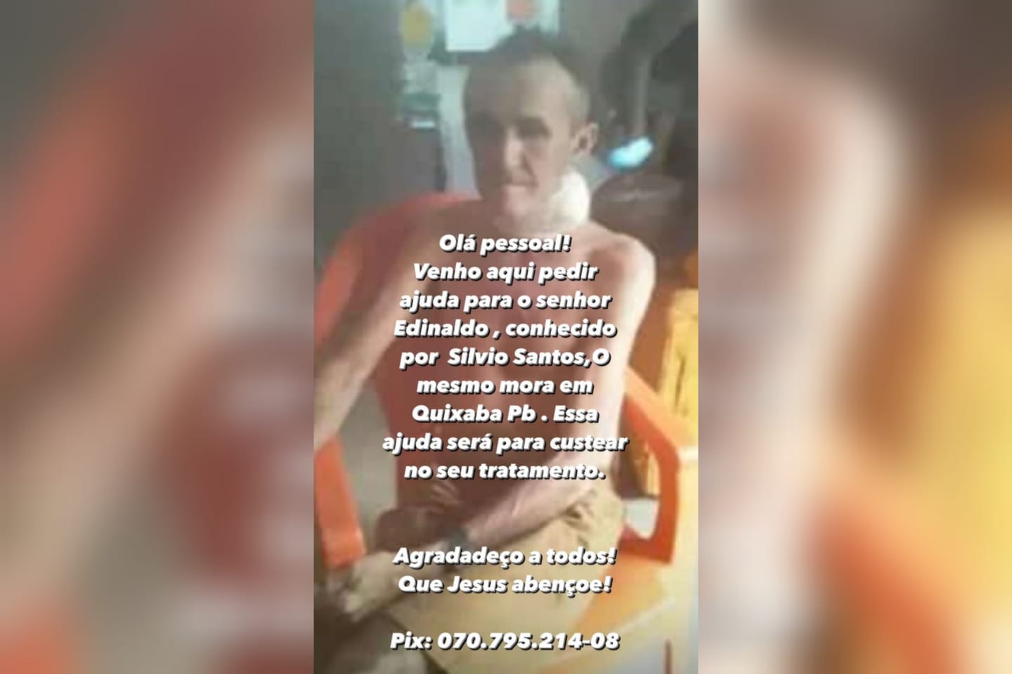 Jovem faz campanha para ajudar seu irmão, que está com grave doença e não pode trabalhar: “Sem saber o que fazer”