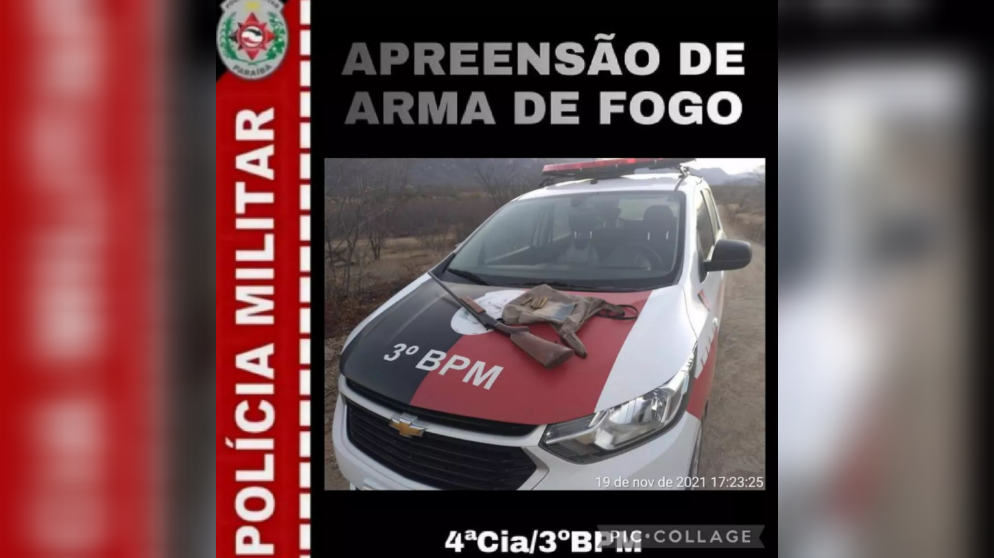 Polícia Militar apreende arma de fogo durante operação na zona rural de Cacimba de Areia-PB