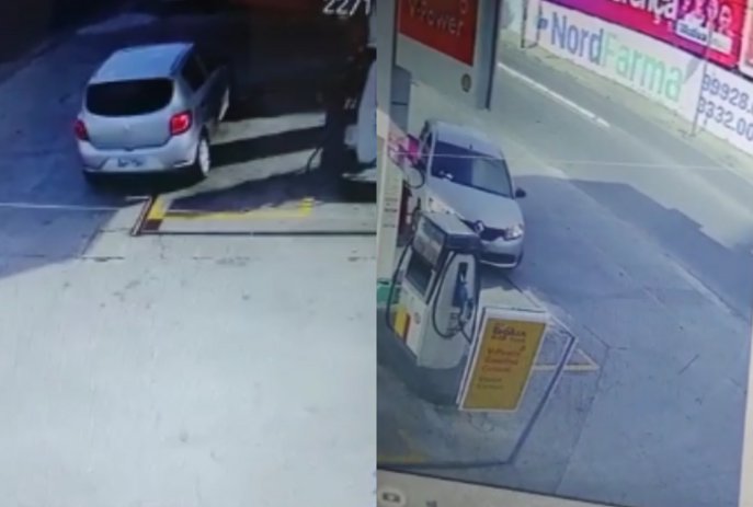 Motorista abastece veículo e foge sem pagar a conta; câmeras registraram a ação