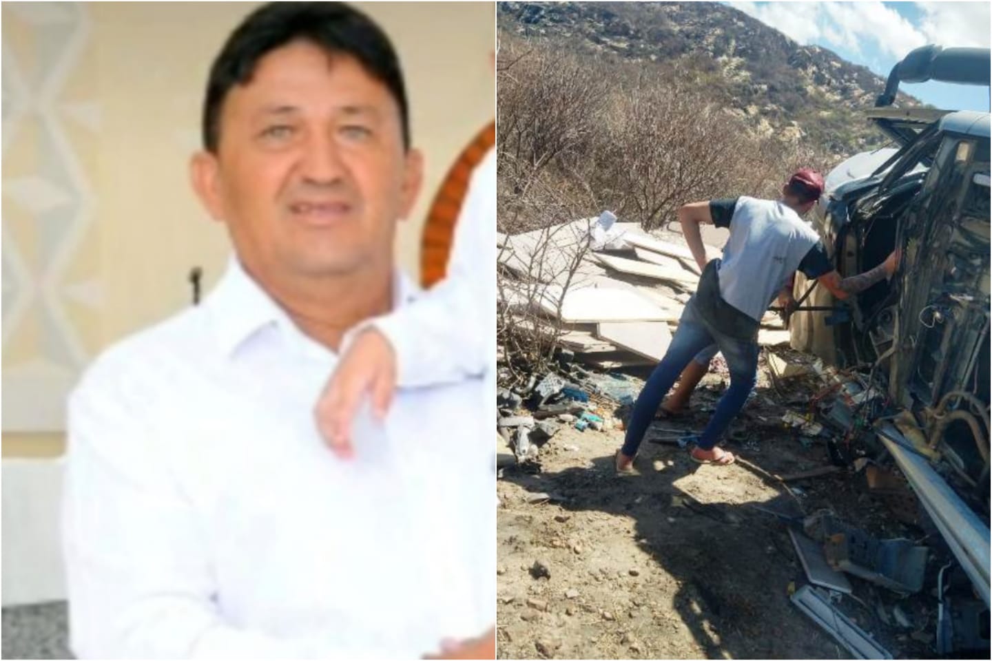 Homem que ficou preso às ferragens em acidente na Serra de Teixeira, não resiste e vem a óbito nesta quinta-feira (25), no Hospital de Patos