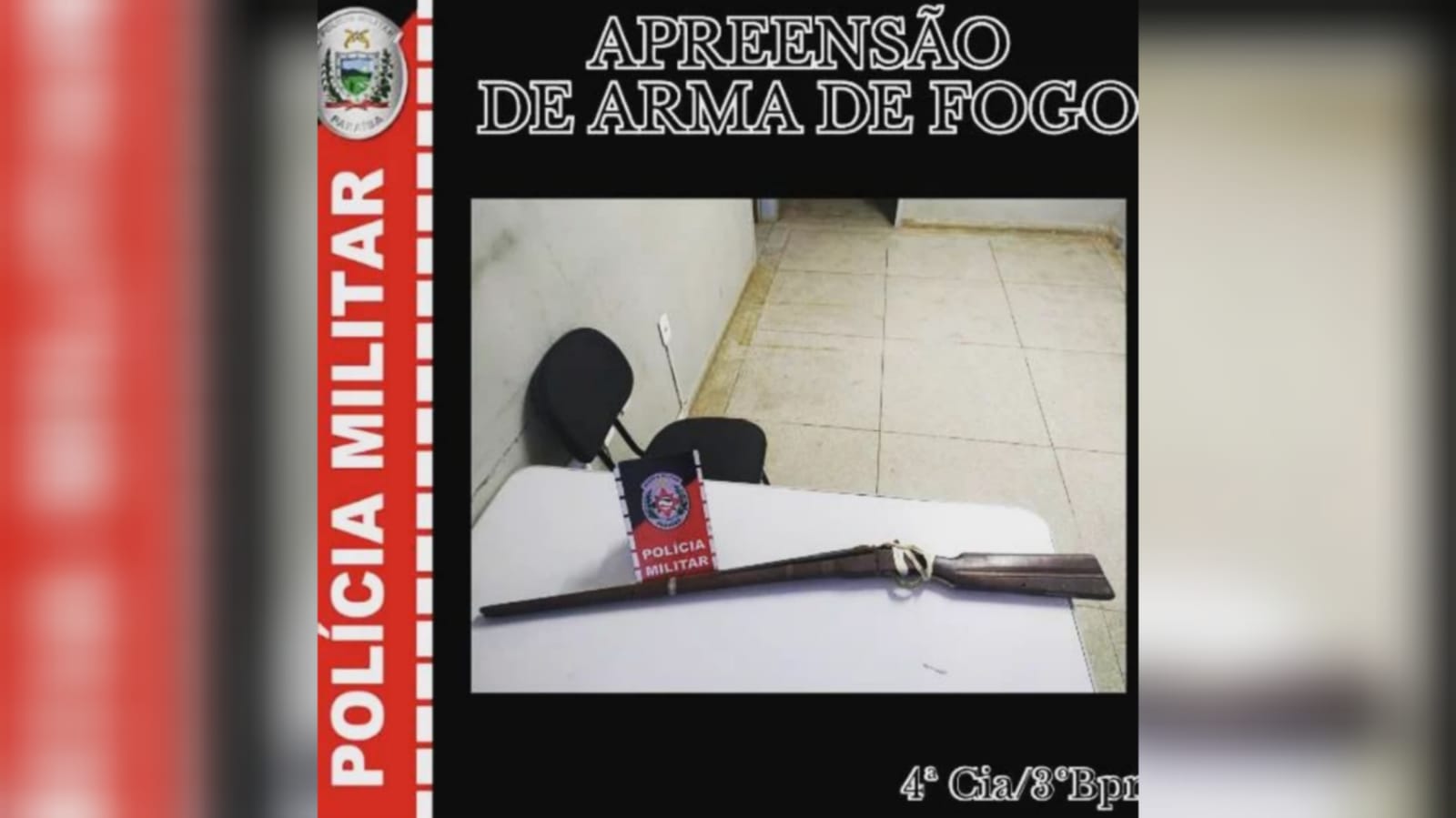 Polícia Militar apreende arma de fogo