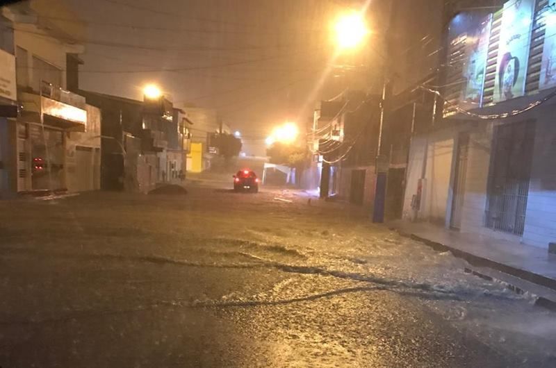 Cidade do Vale do Piancó registra 140 mm de chuva na madrugada de sexta (26) para sábado (27)