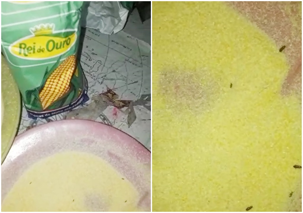 Moradora de São José de Espinharas reclama da qualidade dos alimentos que compõem a cesta básica. Gestão responde. Veja