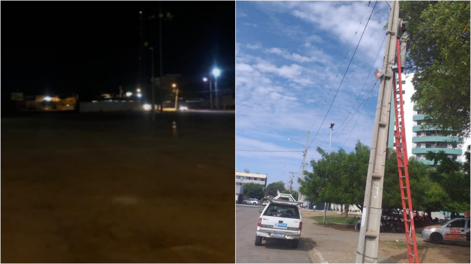 Internauta denuncia escuridão no Terreiro do Forró. Em resposta, Prefeitura diz que problema foi resolvido