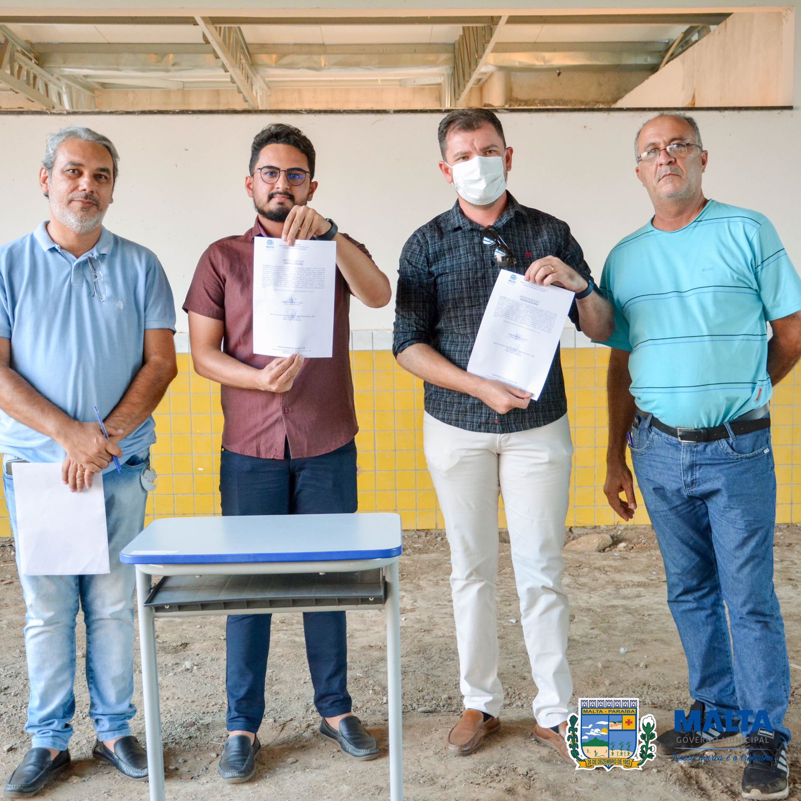 Prefeitura de Malta retoma obras de construção da Creche Proinfância tipo 2