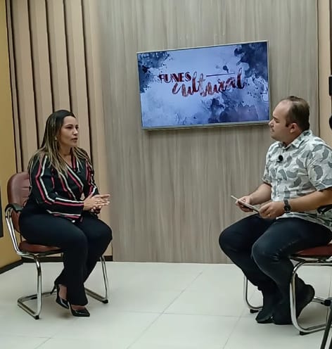 Projeto Funes Cultural desta sexta contou com a participação da professora Klítia Cimene