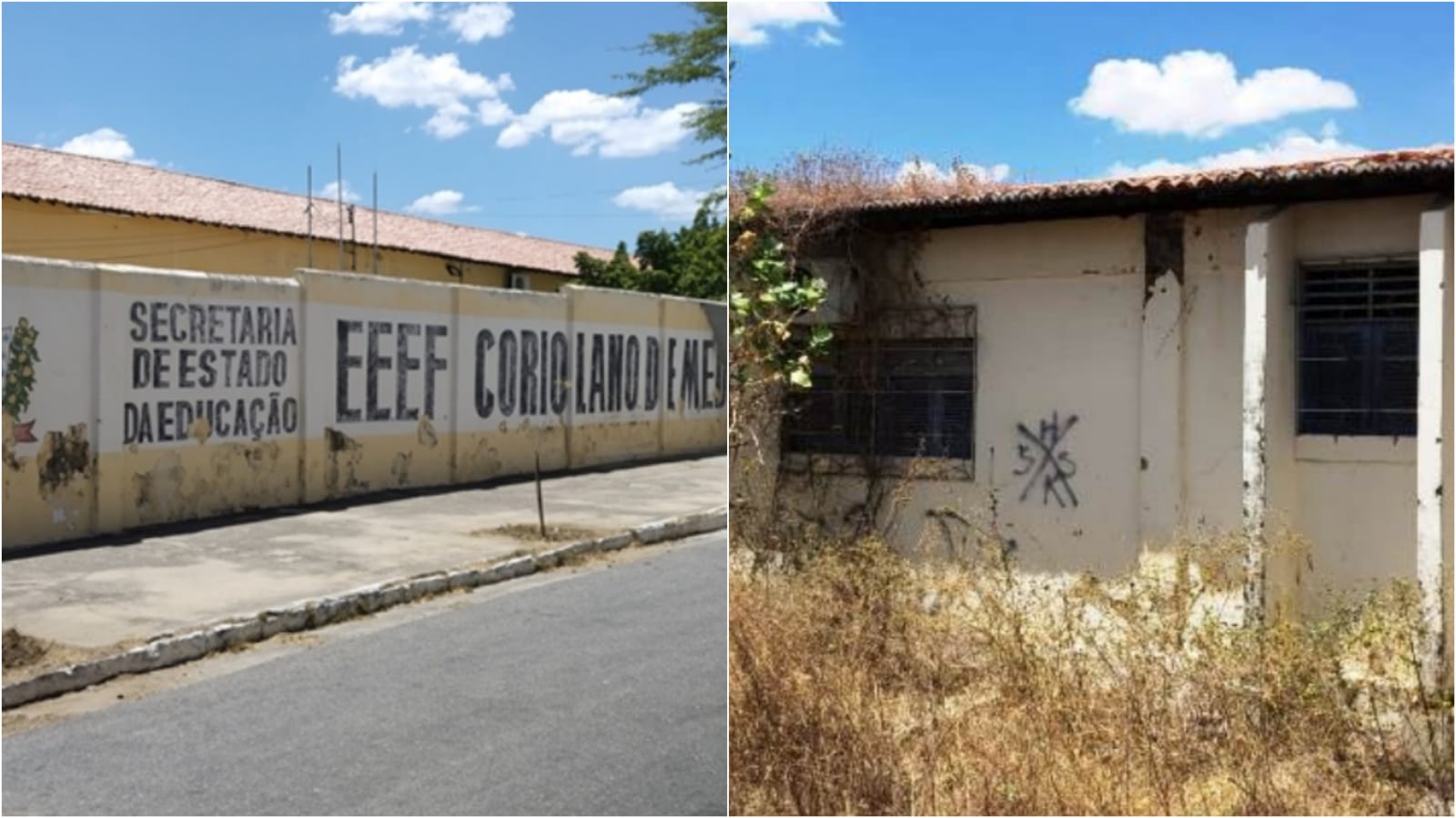 Professoras cobram reforma da Escola Coriolano de Medeiros, em Patos