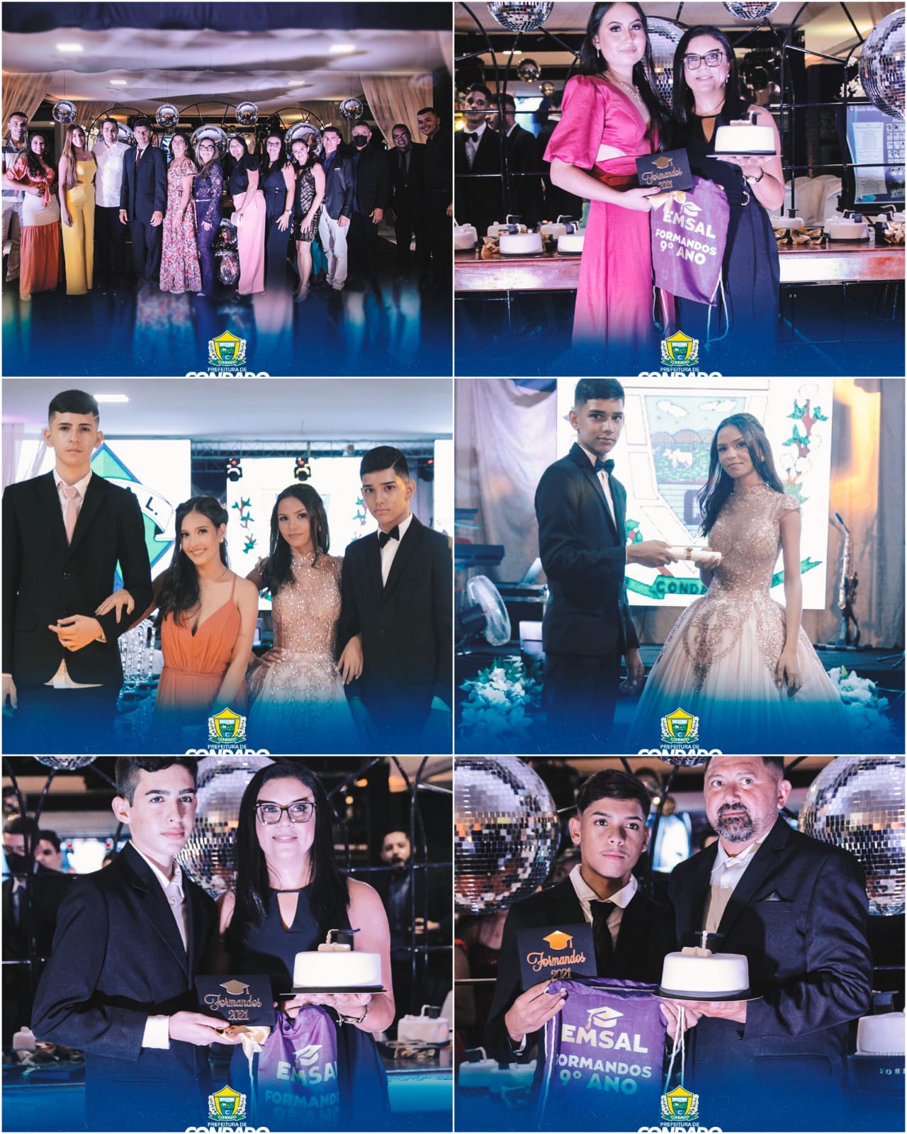 Prefeitura de Condado realiza cerimônia de formatura de alunos do 9º Ano