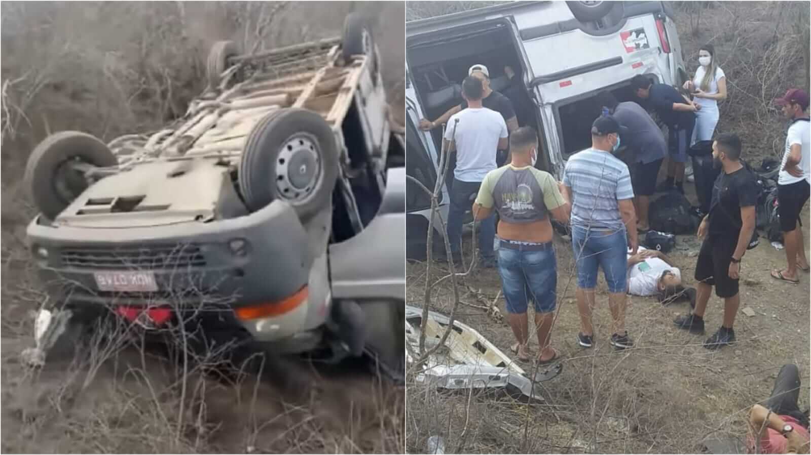 Mais informações: Cinco pessoas foram levadas para o Hospital de Trauma de Campina Grande após acidente com músicos do cantor Gusttavo Lima