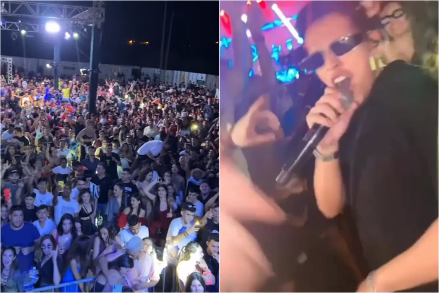 Show de Felipe Amorim em Patos dá o que falar, e cantor tem óculos roubado e drone derrubado por latinha de cerveja