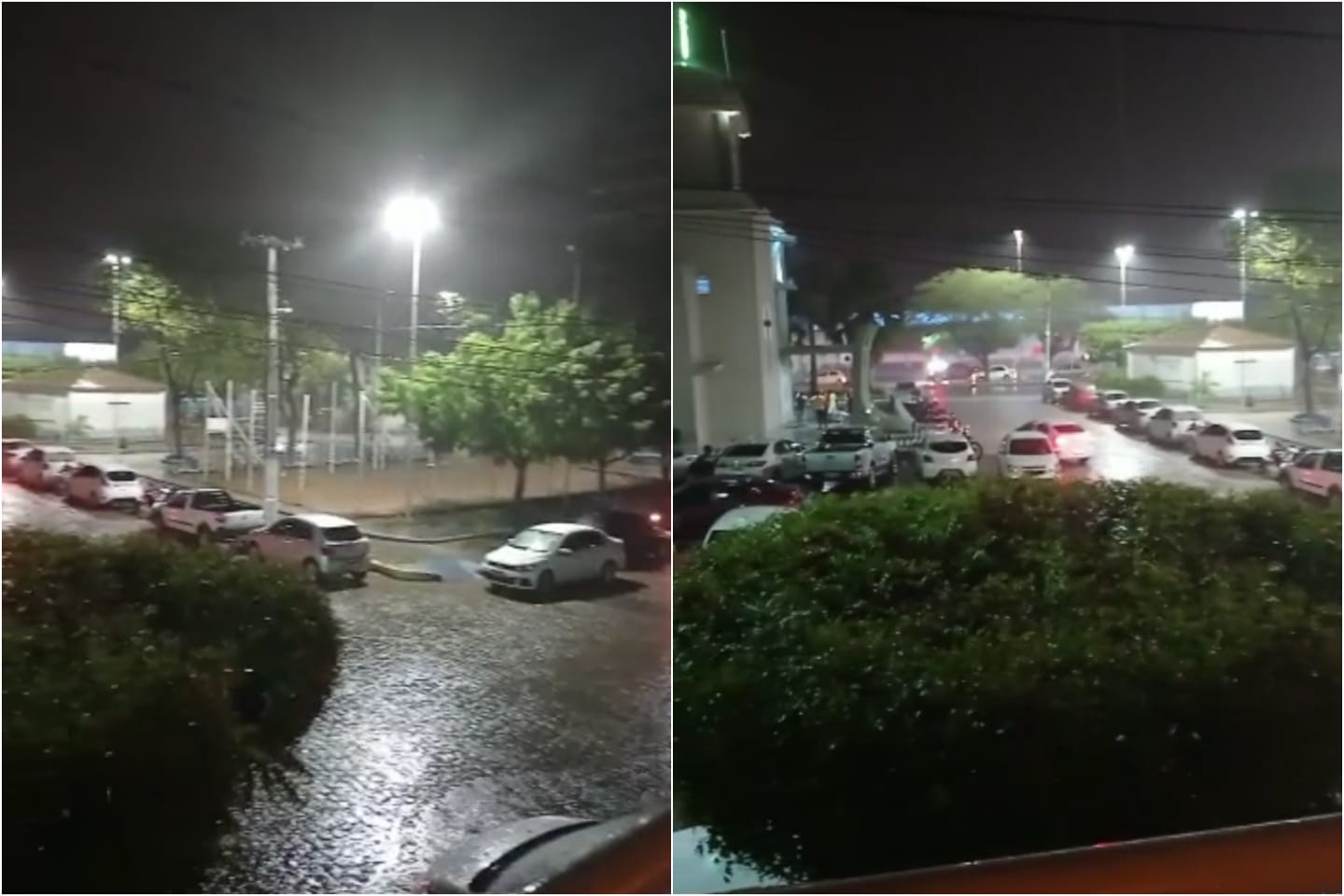 Após dia de intenso calor, volta a chover em alguns bairros de Patos; Internautas registram momentos
