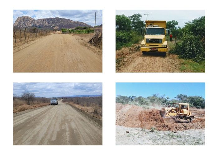 Prefeitura de Catingueira realiza terraplanagem na estrada que dá acesso ao Açude do Cego. Vídeo