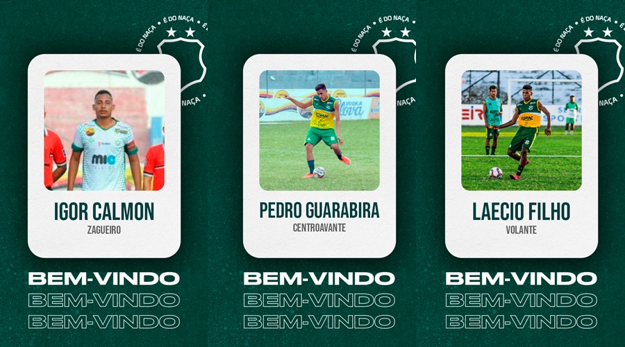 Apostando na prata de casa, Nacional de Patos anuncia mais três atletas para o Paraibano 2022