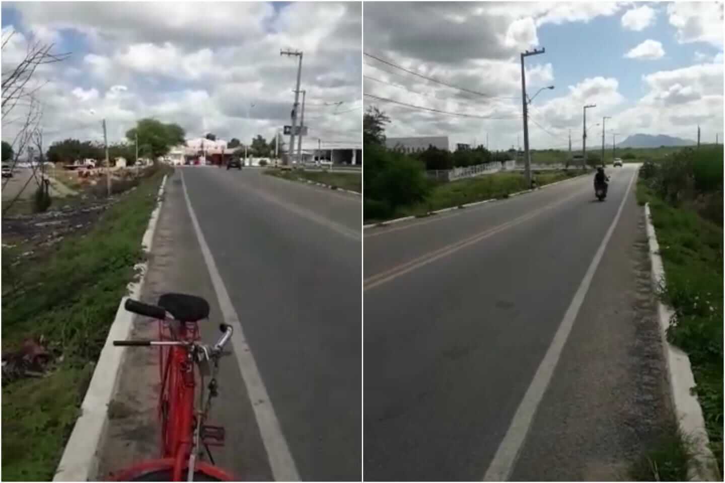 Internauta grava vídeo e pede que vereadores apresentem projeto para construção de um calçadão em trecho nas imediações do Rodoshopping. Veja
