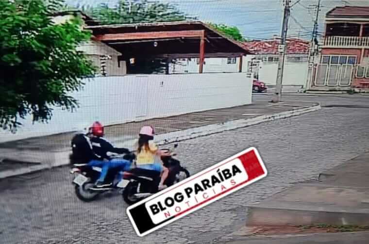 Mulher é assaltada por dois homens em uma moto na manhã desta quinta-feira (13), em Patos
