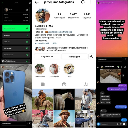 Fotógrafo patoense tem conta hackeada no Instagram em nova modalidade de golpe com vendas de produtos falsos