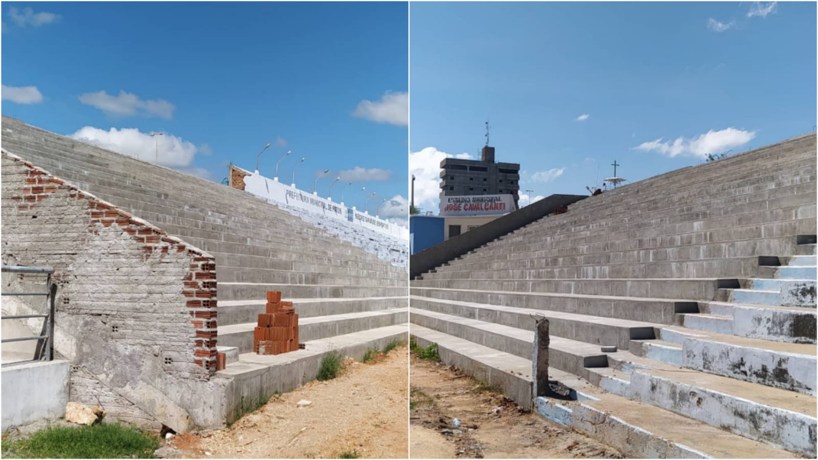 Torcida organizada do Nacional de Patos emite nota preocupada com liberação do estádio José Cavalcanti devido a lentidão em reforma