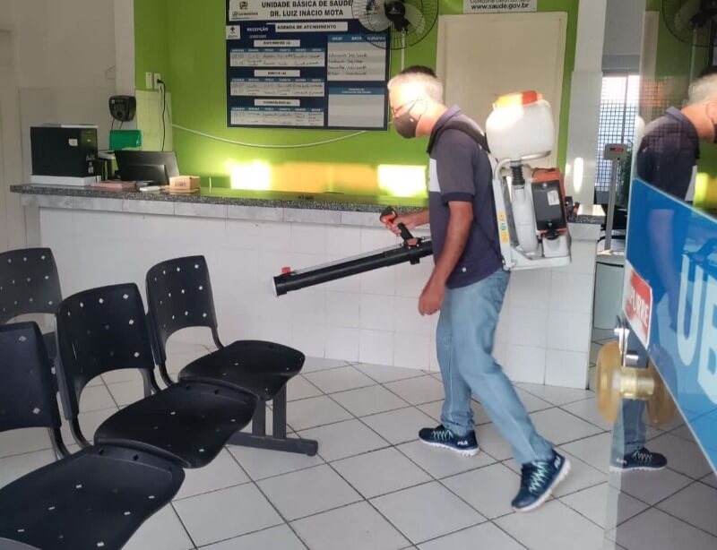 Unidades Básicas de Saúde de Catingueira recebem desinfecção geral contra a covid-19