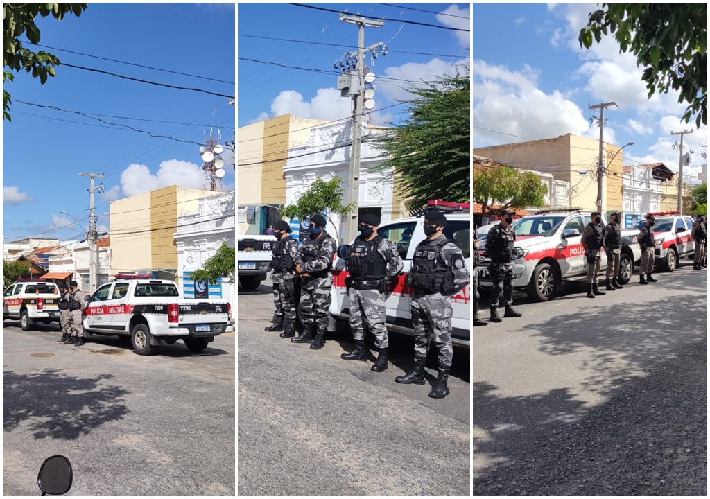 Viaturas são vistas pelas ruas de Patos, mas Movimento afirma que foram tiradas de outros municípios da região