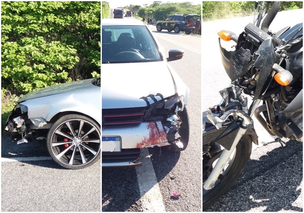 Grave acidente é registrado entre as cidades de Catingueira e Piancó