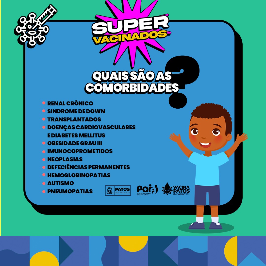 Crianças de 10 e 11 anos sem comorbidades são incluídas na vacinação contra covid-19 a partir desta segunda (24), em Patos