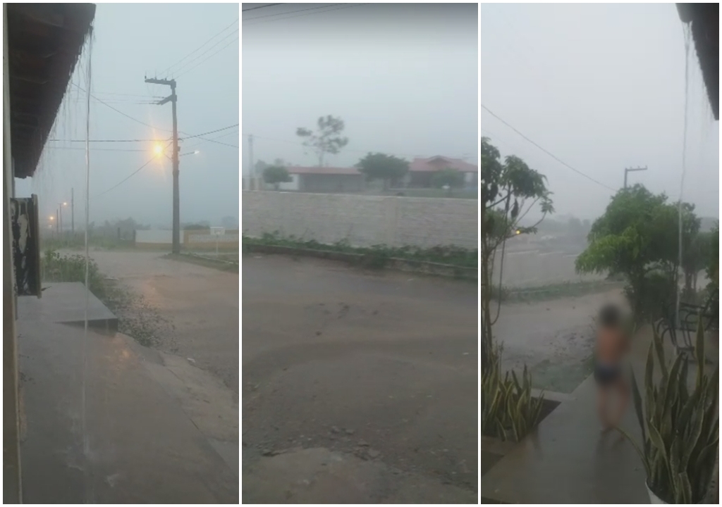 Várias cidades do sertão da Paraíba registram chuvas no fim da tarde desta quinta (27)