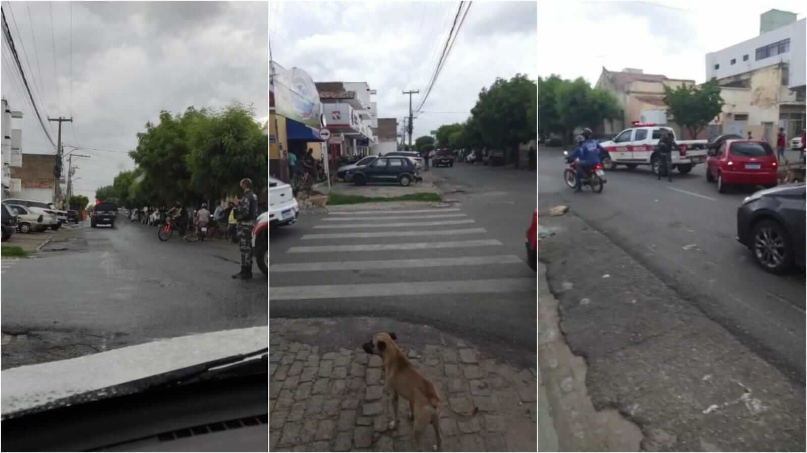 Alarme de segurança de loja é acionado sem querer e causa tumulto no Centro de Patos, na tarde desta sexta-feira (28)