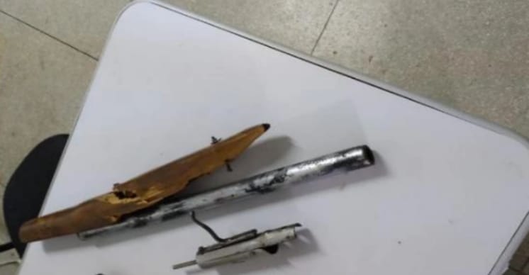 Polícia Militar apreende arma de fogo danificada, após tentativa de homicídio na cidade de Desterro-PB