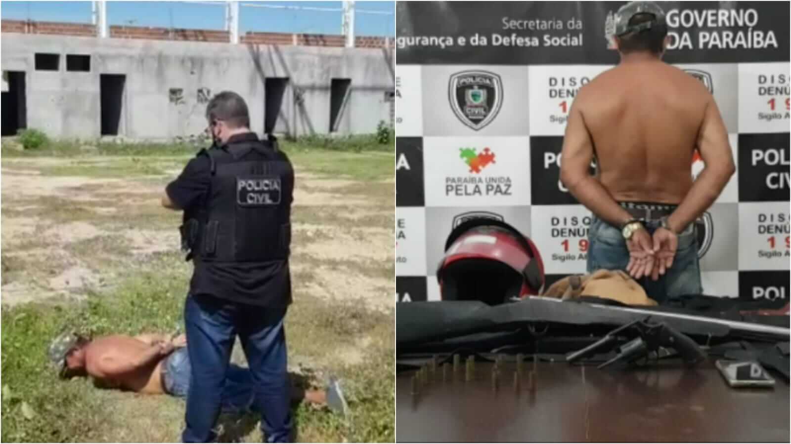 Polícia Civil prende em Patos, autor de homicídio ocorrido no último sábado (05) em Olho D'água