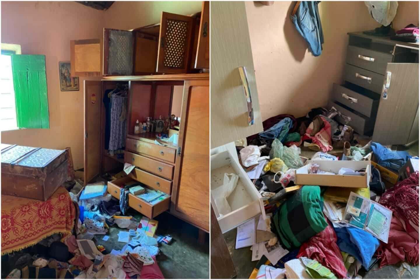 Bandidos armados promovem arrastão em residência na zona rural de Vista Serrana, amarram idosa de 85 anos e levam vários pertences