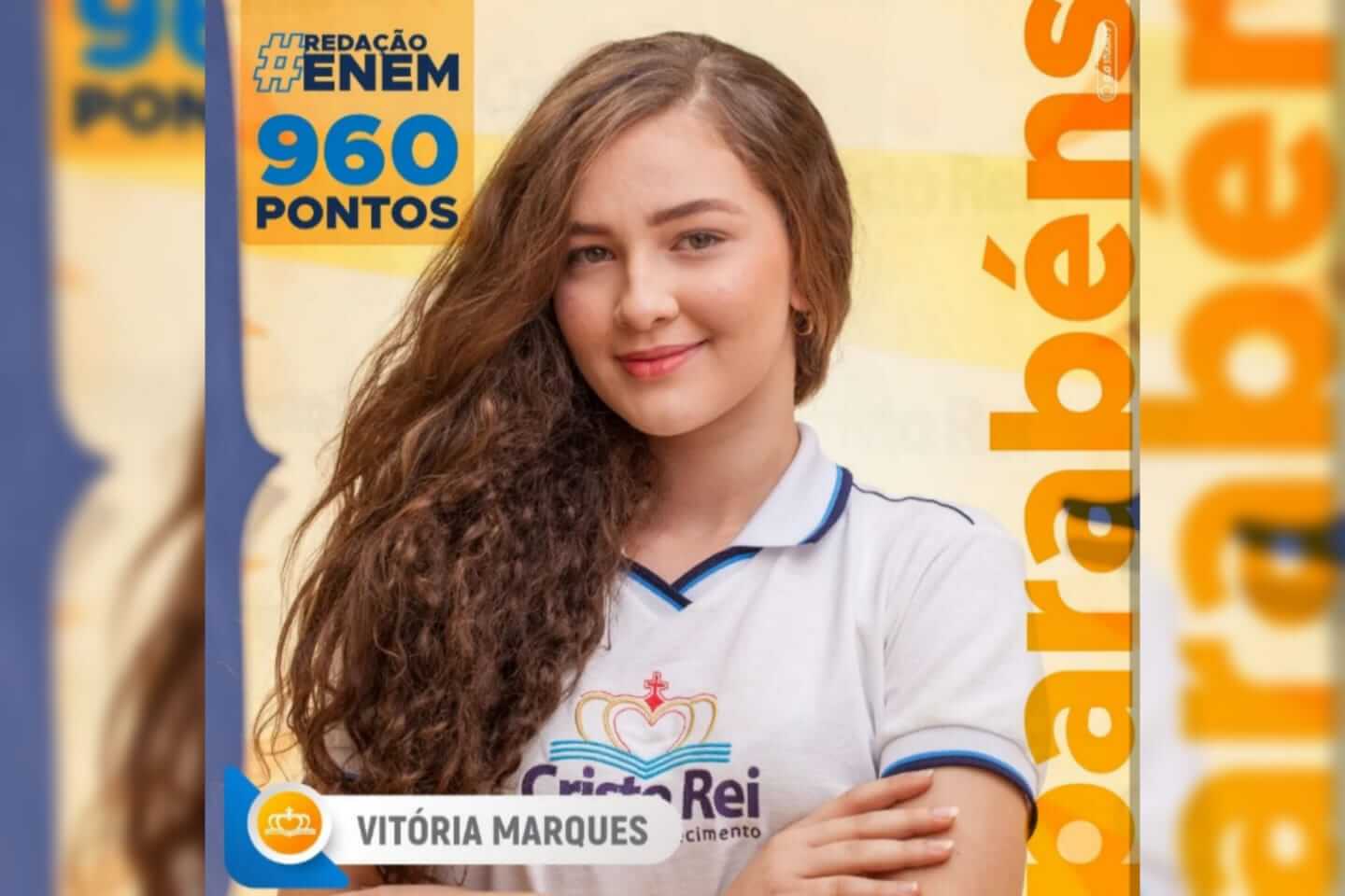 Estudante do Colégio Cristo Rei obtém 960 pontos na redação do ENEM e sonha em cursar Medicina