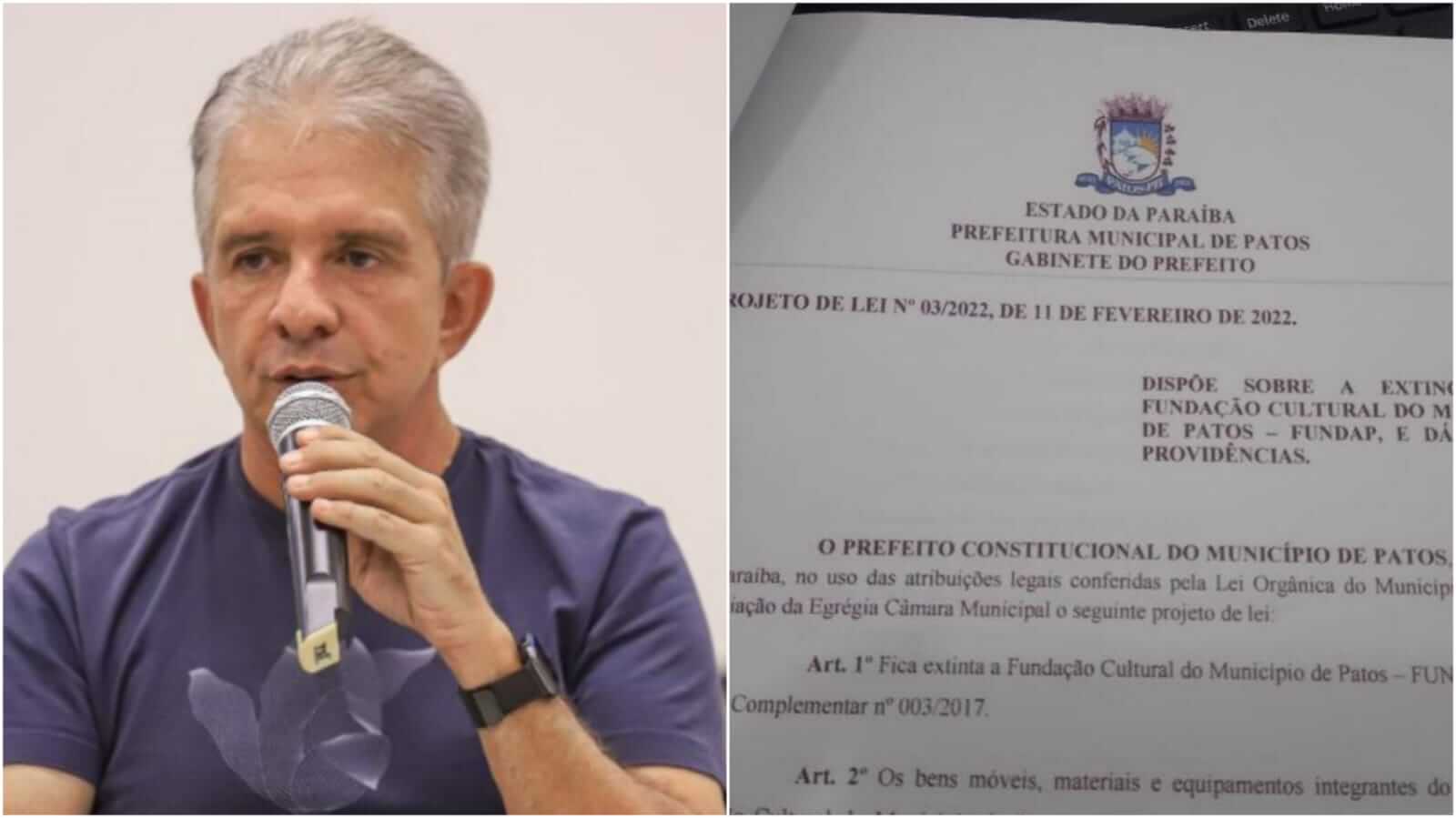 Prefeito Nabor envia para a Câmara, Projeto de Lei que extingue a FUNDAP