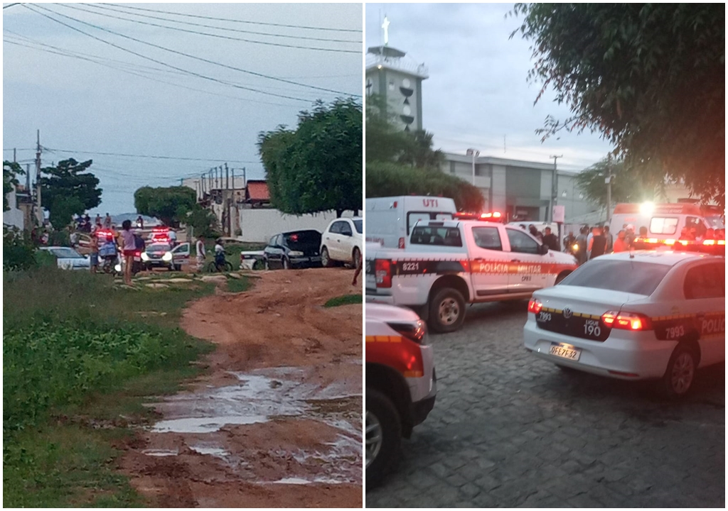 Dois suspeitos morrem e um policial fica ferido, após troca de tiros na tarde deste sábado (12) em Patos