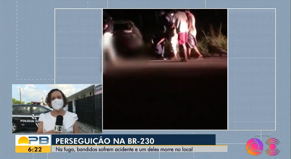 Bandidos roubam carro, mas na fuga se envolvem em acidente durante perseguição com a PRF na BR-230; um deles morreu
