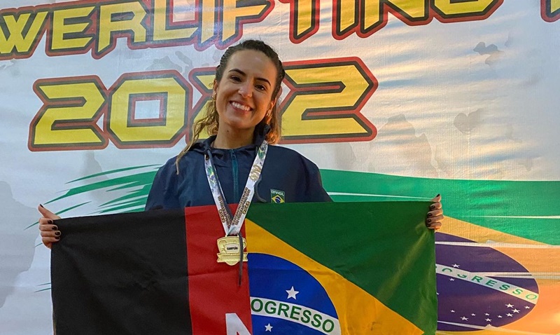 Paraibana Mayara Rocha é campeã Brasileira de Powerlifting