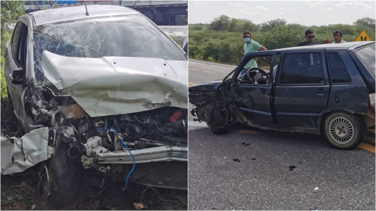 Grave acidente é registrado na manhã desta segunda-feira (21), no trecho da BR-230 que dá acesso a cidade de Quixaba